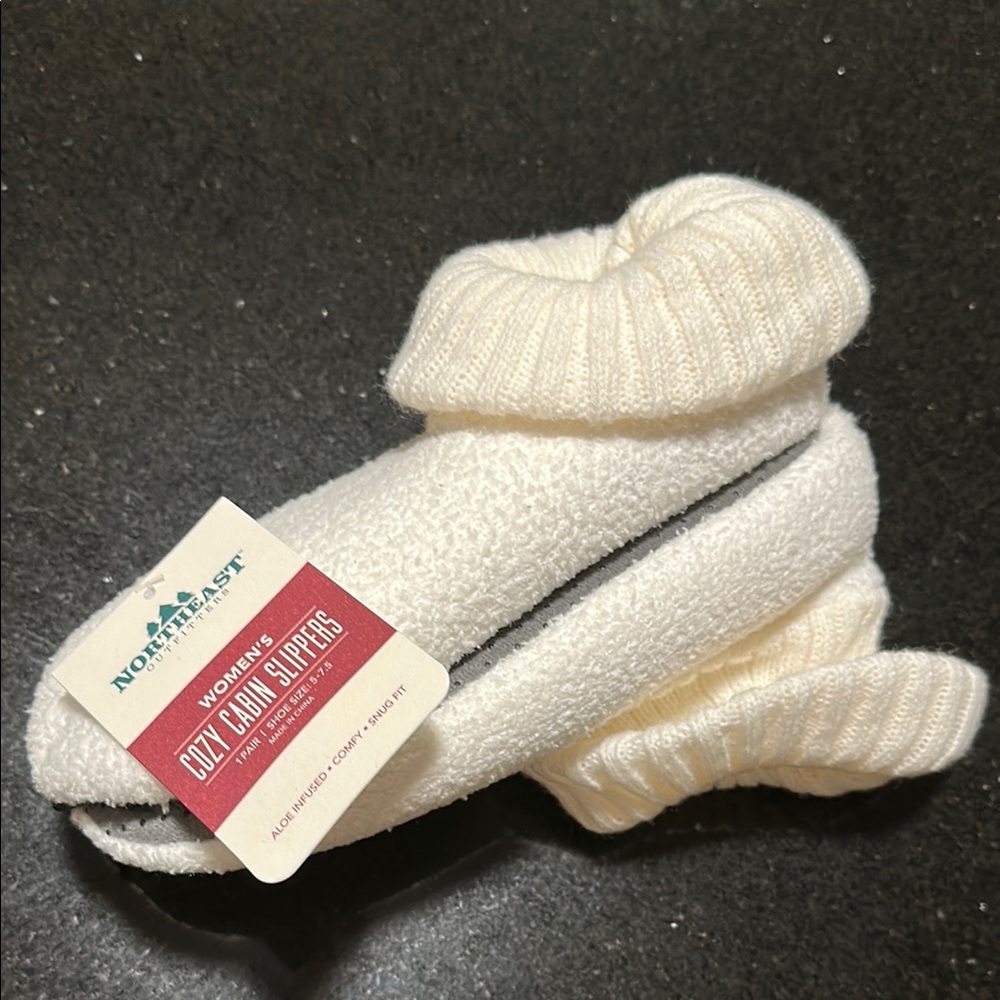 Cream Cozy Cabin Slippers